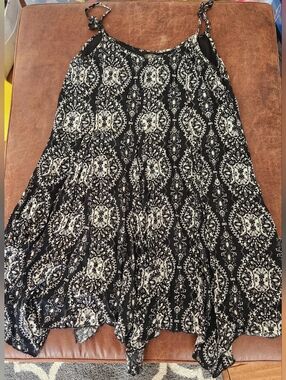 Lily Rose Black And White Mini Sundress